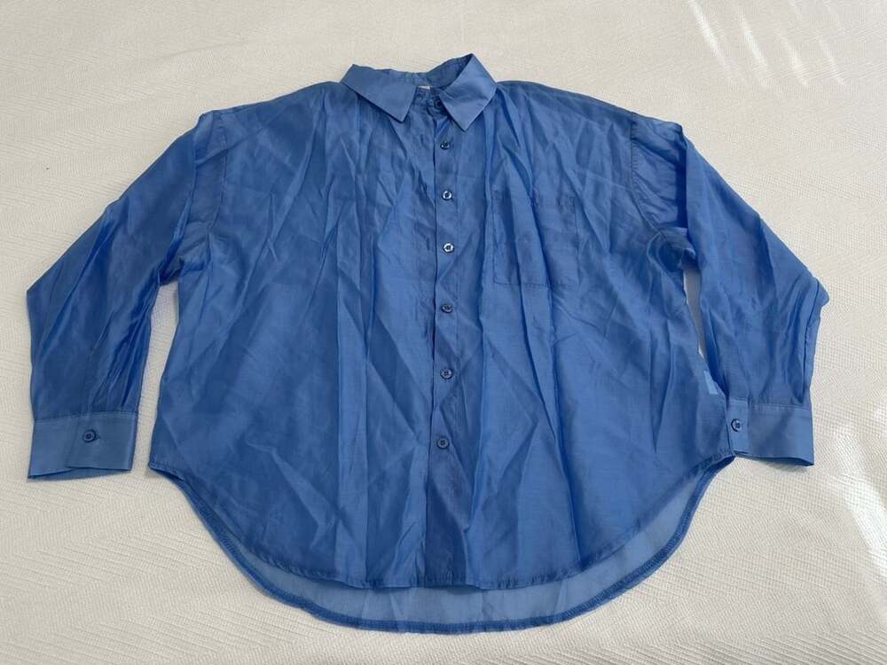 J-Clair WOMENS Blue Sky, Loose-Fitting Blouse